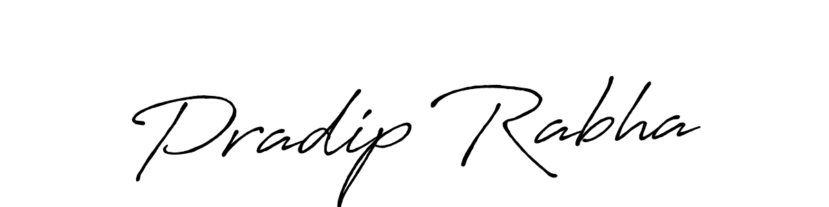 Make a beautiful signature design for name Pradip Rabha. With this signature (Antro_Vectra_Bolder) style, you can create a handwritten signature for free. Pradip Rabha signature style 7 images and pictures png