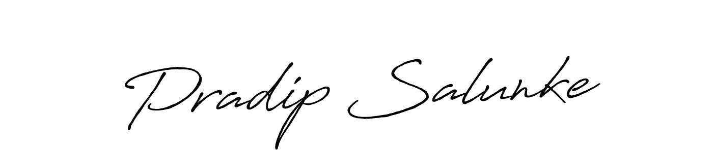 Make a beautiful signature design for name Pradip Salunke. Use this online signature maker to create a handwritten signature for free. Pradip Salunke signature style 7 images and pictures png