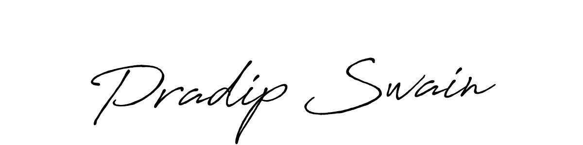 Design your own signature with our free online signature maker. With this signature software, you can create a handwritten (Antro_Vectra_Bolder) signature for name Pradip Swain. Pradip Swain signature style 7 images and pictures png