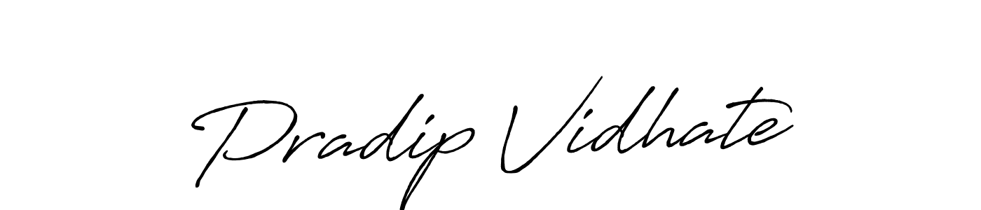 Make a beautiful signature design for name Pradip Vidhate. Use this online signature maker to create a handwritten signature for free. Pradip Vidhate signature style 7 images and pictures png