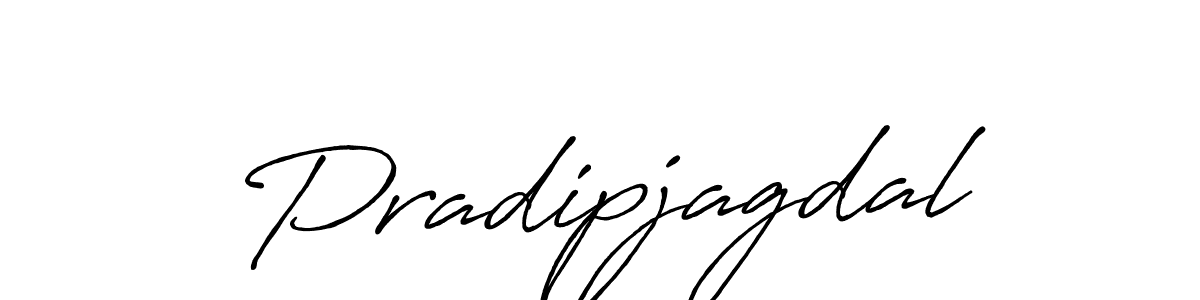 Make a beautiful signature design for name Pradipjagdal. With this signature (Antro_Vectra_Bolder) style, you can create a handwritten signature for free. Pradipjagdal signature style 7 images and pictures png