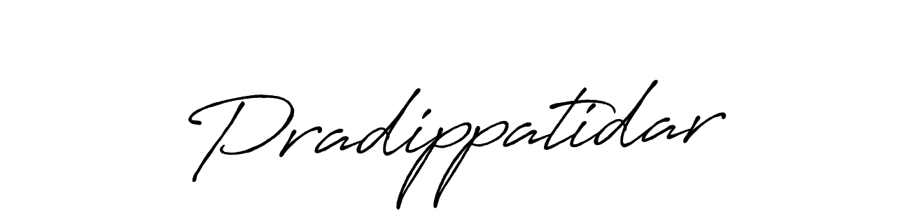 Make a beautiful signature design for name Pradippatidar. With this signature (Antro_Vectra_Bolder) style, you can create a handwritten signature for free. Pradippatidar signature style 7 images and pictures png