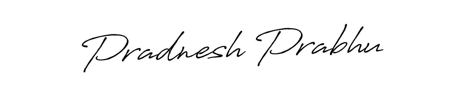 It looks lik you need a new signature style for name Pradnesh Prabhu. Design unique handwritten (Antro_Vectra_Bolder) signature with our free signature maker in just a few clicks. Pradnesh Prabhu signature style 7 images and pictures png