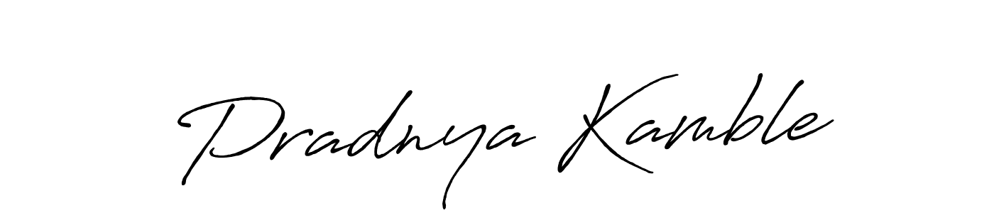 Design your own signature with our free online signature maker. With this signature software, you can create a handwritten (Antro_Vectra_Bolder) signature for name Pradnya Kamble. Pradnya Kamble signature style 7 images and pictures png