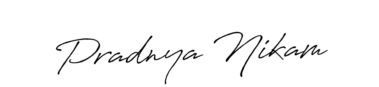 Make a short Pradnya Nikam signature style. Manage your documents anywhere anytime using Antro_Vectra_Bolder. Create and add eSignatures, submit forms, share and send files easily. Pradnya Nikam signature style 7 images and pictures png