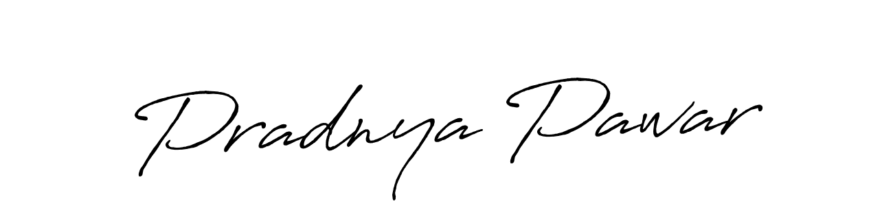 How to make Pradnya Pawar name signature. Use Antro_Vectra_Bolder style for creating short signs online. This is the latest handwritten sign. Pradnya Pawar signature style 7 images and pictures png