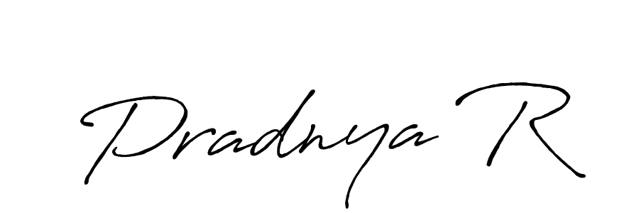Design your own signature with our free online signature maker. With this signature software, you can create a handwritten (Antro_Vectra_Bolder) signature for name Pradnya R. Pradnya R signature style 7 images and pictures png