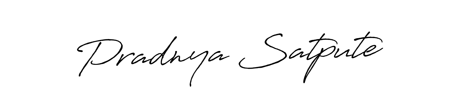 It looks lik you need a new signature style for name Pradnya Satpute. Design unique handwritten (Antro_Vectra_Bolder) signature with our free signature maker in just a few clicks. Pradnya Satpute signature style 7 images and pictures png