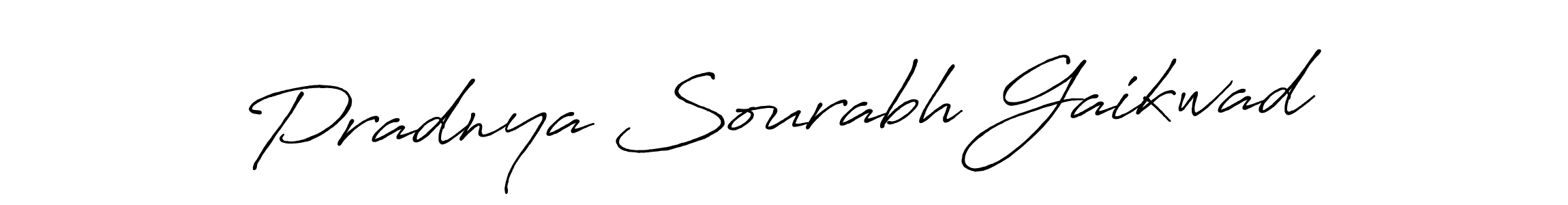 Antro_Vectra_Bolder is a professional signature style that is perfect for those who want to add a touch of class to their signature. It is also a great choice for those who want to make their signature more unique. Get Pradnya Sourabh Gaikwad name to fancy signature for free. Pradnya Sourabh Gaikwad signature style 7 images and pictures png