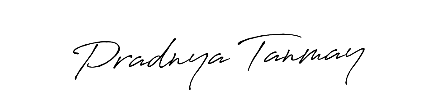Also we have Pradnya Tanmay name is the best signature style. Create professional handwritten signature collection using Antro_Vectra_Bolder autograph style. Pradnya Tanmay signature style 7 images and pictures png