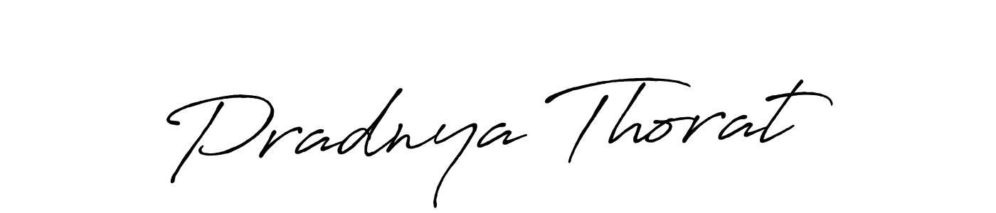 Make a beautiful signature design for name Pradnya Thorat. With this signature (Antro_Vectra_Bolder) style, you can create a handwritten signature for free. Pradnya Thorat signature style 7 images and pictures png