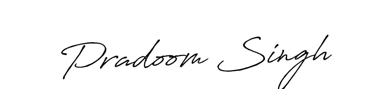 You should practise on your own different ways (Antro_Vectra_Bolder) to write your name (Pradoom Singh) in signature. don't let someone else do it for you. Pradoom Singh signature style 7 images and pictures png