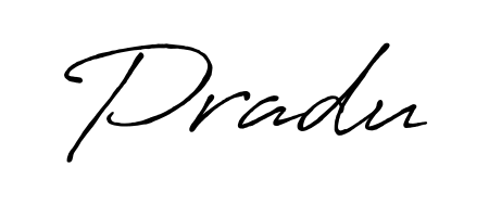 Make a beautiful signature design for name Pradu. With this signature (Antro_Vectra_Bolder) style, you can create a handwritten signature for free. Pradu signature style 7 images and pictures png