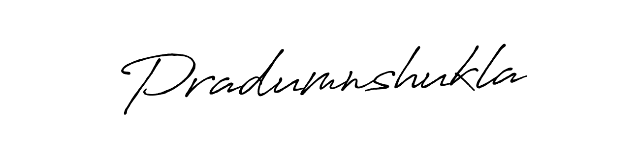 How to make Pradumnshukla name signature. Use Antro_Vectra_Bolder style for creating short signs online. This is the latest handwritten sign. Pradumnshukla signature style 7 images and pictures png