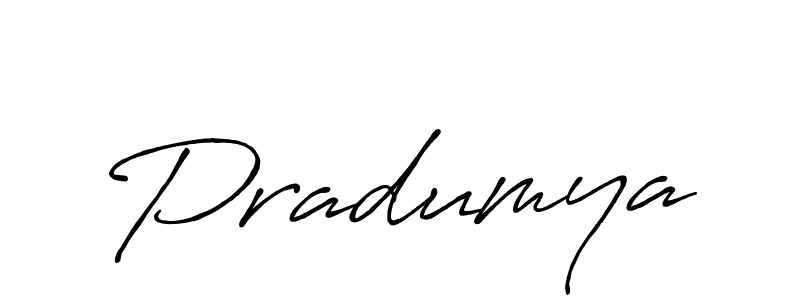 Create a beautiful signature design for name Pradumya. With this signature (Antro_Vectra_Bolder) fonts, you can make a handwritten signature for free. Pradumya signature style 7 images and pictures png