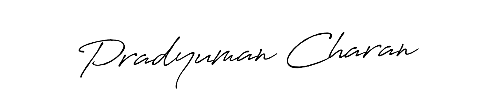 Make a beautiful signature design for name Pradyuman Charan. Use this online signature maker to create a handwritten signature for free. Pradyuman Charan signature style 7 images and pictures png