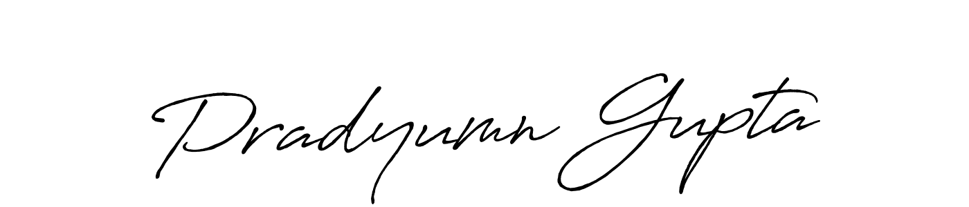 How to make Pradyumn Gupta signature? Antro_Vectra_Bolder is a professional autograph style. Create handwritten signature for Pradyumn Gupta name. Pradyumn Gupta signature style 7 images and pictures png