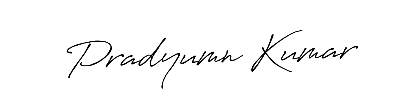 Pradyumn Kumar stylish signature style. Best Handwritten Sign (Antro_Vectra_Bolder) for my name. Handwritten Signature Collection Ideas for my name Pradyumn Kumar. Pradyumn Kumar signature style 7 images and pictures png