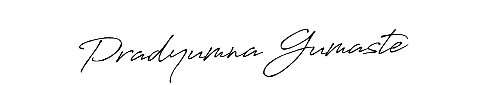 Make a short Pradyumna Gumaste signature style. Manage your documents anywhere anytime using Antro_Vectra_Bolder. Create and add eSignatures, submit forms, share and send files easily. Pradyumna Gumaste signature style 7 images and pictures png