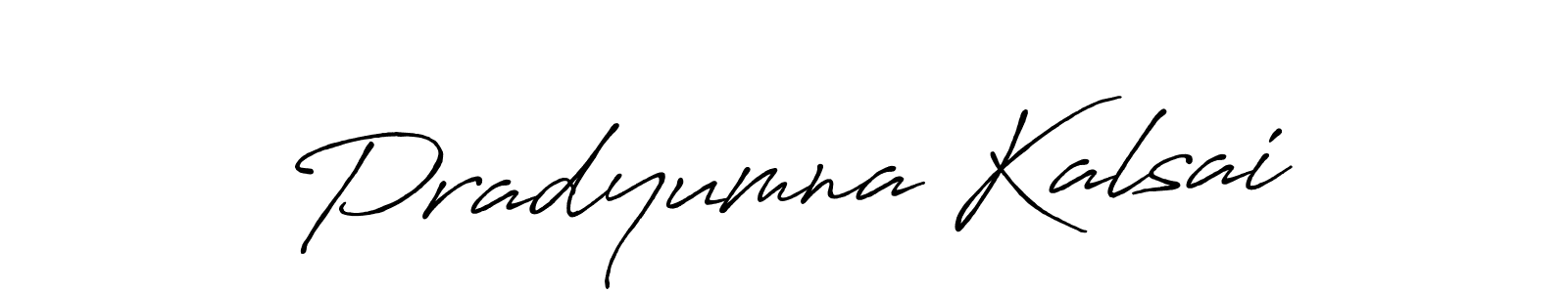 Pradyumna Kalsai stylish signature style. Best Handwritten Sign (Antro_Vectra_Bolder) for my name. Handwritten Signature Collection Ideas for my name Pradyumna Kalsai. Pradyumna Kalsai signature style 7 images and pictures png