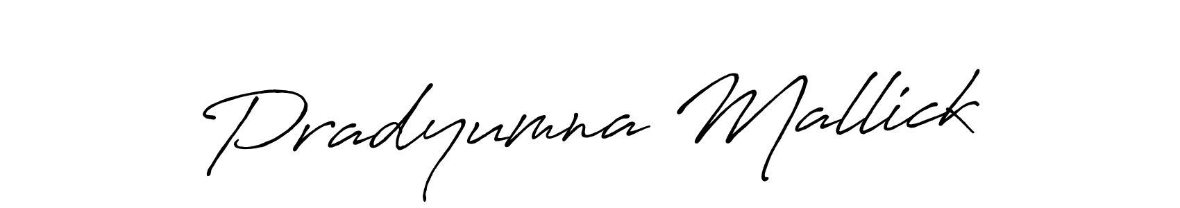 Use a signature maker to create a handwritten signature online. With this signature software, you can design (Antro_Vectra_Bolder) your own signature for name Pradyumna Mallick. Pradyumna Mallick signature style 7 images and pictures png