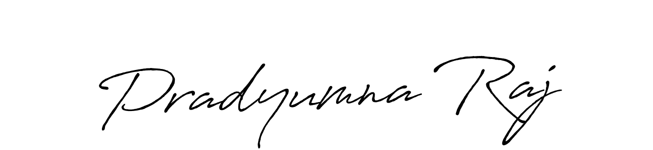 How to make Pradyumna Raj signature? Antro_Vectra_Bolder is a professional autograph style. Create handwritten signature for Pradyumna Raj name. Pradyumna Raj signature style 7 images and pictures png