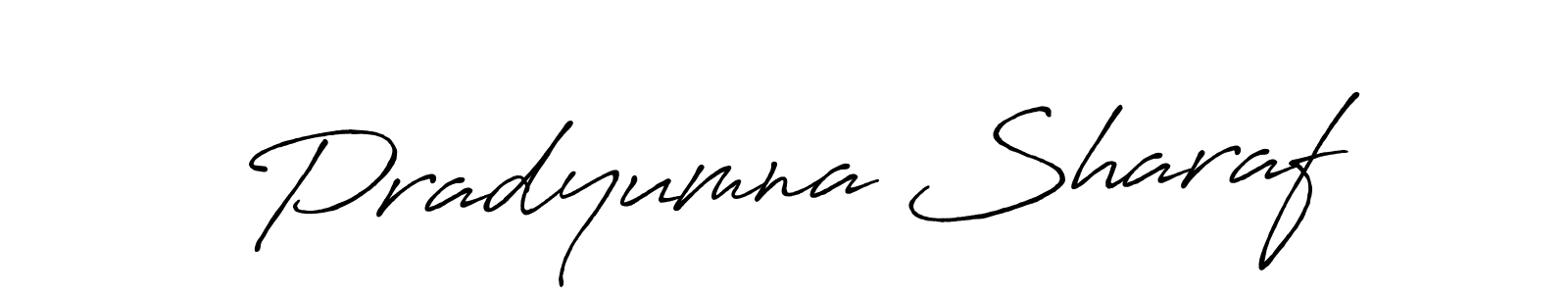Make a beautiful signature design for name Pradyumna Sharaf. Use this online signature maker to create a handwritten signature for free. Pradyumna Sharaf signature style 7 images and pictures png