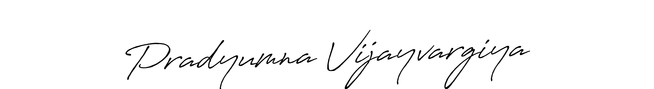 Pradyumna Vijayvargiya stylish signature style. Best Handwritten Sign (Antro_Vectra_Bolder) for my name. Handwritten Signature Collection Ideas for my name Pradyumna Vijayvargiya. Pradyumna Vijayvargiya signature style 7 images and pictures png