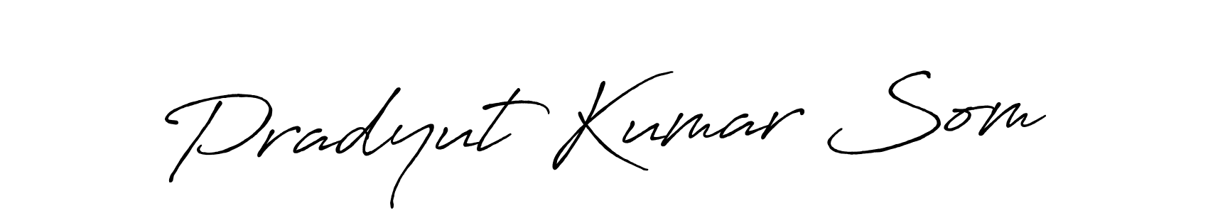 You should practise on your own different ways (Antro_Vectra_Bolder) to write your name (Pradyut Kumar Som) in signature. don't let someone else do it for you. Pradyut Kumar Som signature style 7 images and pictures png