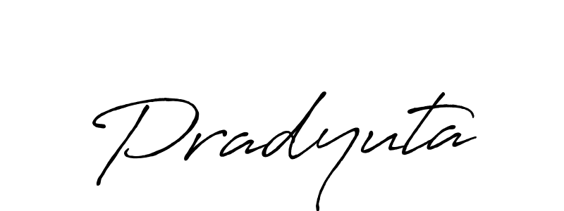 Also You can easily find your signature by using the search form. We will create Pradyuta name handwritten signature images for you free of cost using Antro_Vectra_Bolder sign style. Pradyuta signature style 7 images and pictures png