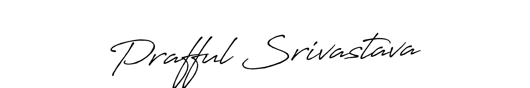 Create a beautiful signature design for name Prafful Srivastava. With this signature (Antro_Vectra_Bolder) fonts, you can make a handwritten signature for free. Prafful Srivastava signature style 7 images and pictures png