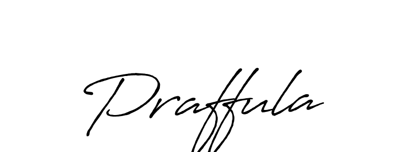 Praffula stylish signature style. Best Handwritten Sign (Antro_Vectra_Bolder) for my name. Handwritten Signature Collection Ideas for my name Praffula. Praffula signature style 7 images and pictures png