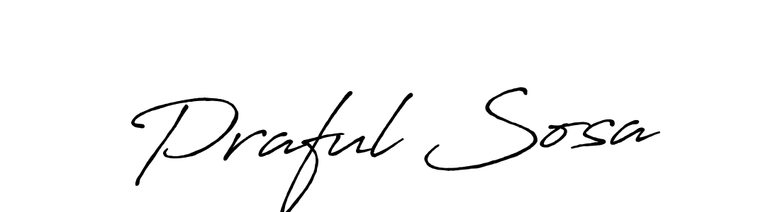 Similarly Antro_Vectra_Bolder is the best handwritten signature design. Signature creator online .You can use it as an online autograph creator for name Praful Sosa. Praful Sosa signature style 7 images and pictures png
