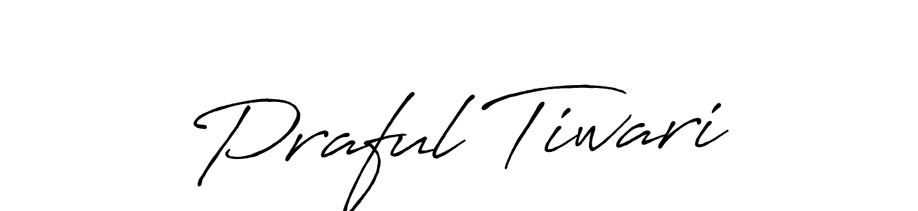 How to make Praful Tiwari signature? Antro_Vectra_Bolder is a professional autograph style. Create handwritten signature for Praful Tiwari name. Praful Tiwari signature style 7 images and pictures png
