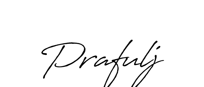 The best way (Antro_Vectra_Bolder) to make a short signature is to pick only two or three words in your name. The name Prafulj include a total of six letters. For converting this name. Prafulj signature style 7 images and pictures png