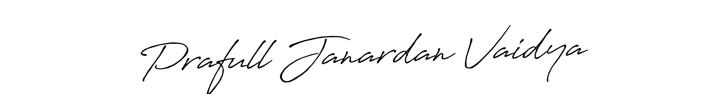 Also we have Prafull Janardan Vaidya name is the best signature style. Create professional handwritten signature collection using Antro_Vectra_Bolder autograph style. Prafull Janardan Vaidya signature style 7 images and pictures png