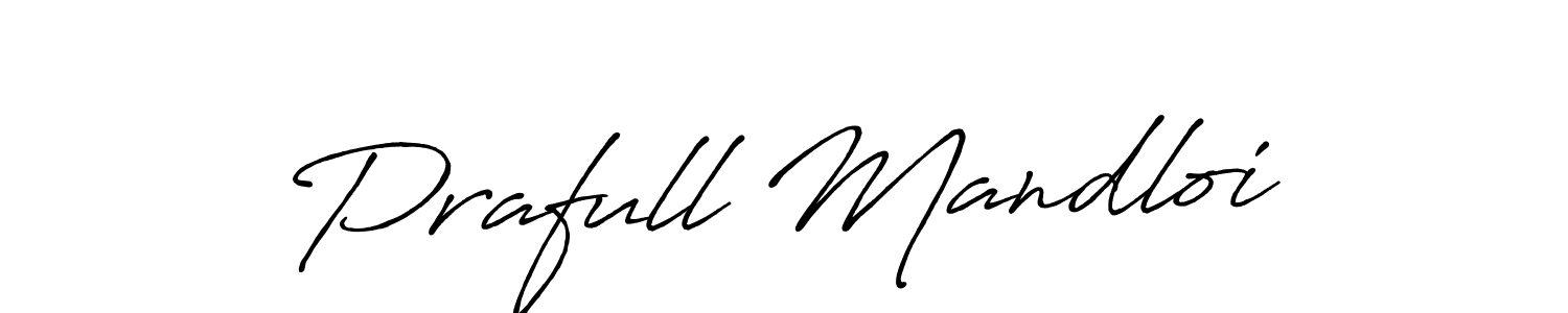 Similarly Antro_Vectra_Bolder is the best handwritten signature design. Signature creator online .You can use it as an online autograph creator for name Prafull Mandloi. Prafull Mandloi signature style 7 images and pictures png