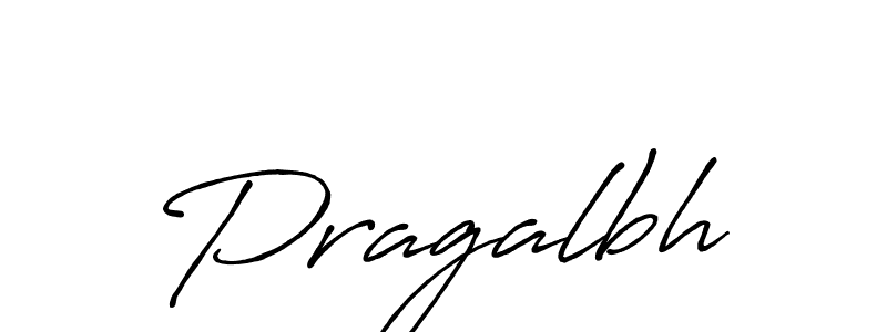 Design your own signature with our free online signature maker. With this signature software, you can create a handwritten (Antro_Vectra_Bolder) signature for name Pragalbh. Pragalbh signature style 7 images and pictures png