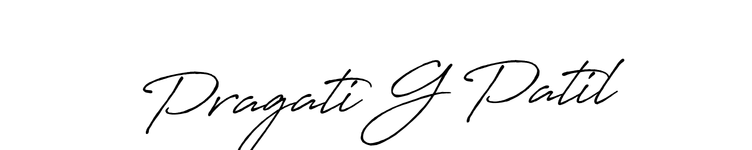 How to Draw Pragati G Patil signature style? Antro_Vectra_Bolder is a latest design signature styles for name Pragati G Patil. Pragati G Patil signature style 7 images and pictures png