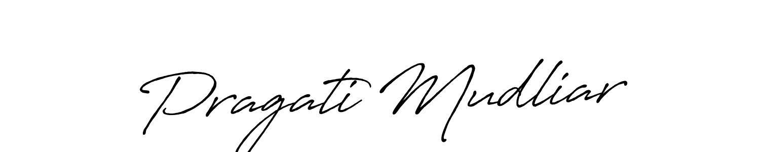 Also You can easily find your signature by using the search form. We will create Pragati Mudliar name handwritten signature images for you free of cost using Antro_Vectra_Bolder sign style. Pragati Mudliar signature style 7 images and pictures png
