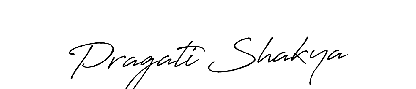 Design your own signature with our free online signature maker. With this signature software, you can create a handwritten (Antro_Vectra_Bolder) signature for name Pragati Shakya. Pragati Shakya signature style 7 images and pictures png