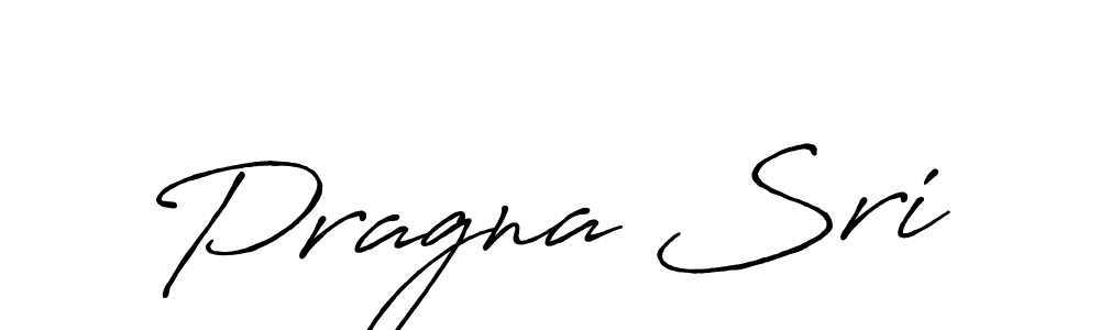 The best way (Antro_Vectra_Bolder) to make a short signature is to pick only two or three words in your name. The name Pragna Sri include a total of six letters. For converting this name. Pragna Sri signature style 7 images and pictures png