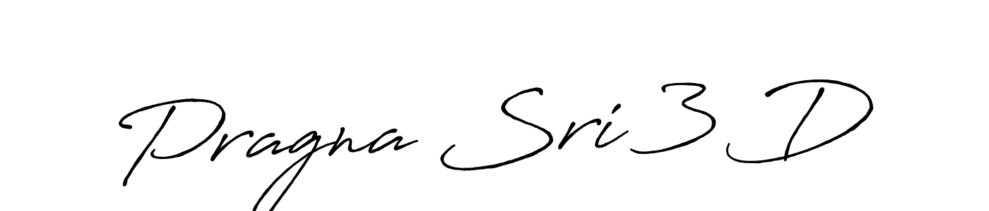 Use a signature maker to create a handwritten signature online. With this signature software, you can design (Antro_Vectra_Bolder) your own signature for name Pragna Sri 3 D. Pragna Sri 3 D signature style 7 images and pictures png