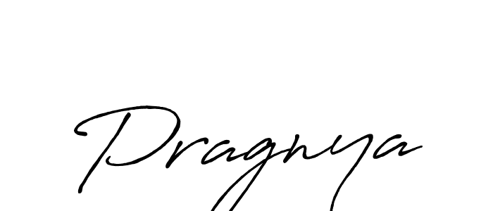 Make a beautiful signature design for name Pragnya. With this signature (Antro_Vectra_Bolder) style, you can create a handwritten signature for free. Pragnya signature style 7 images and pictures png