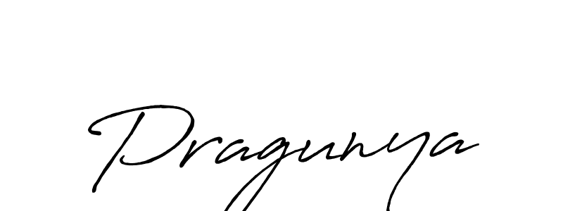 How to make Pragunya name signature. Use Antro_Vectra_Bolder style for creating short signs online. This is the latest handwritten sign. Pragunya signature style 7 images and pictures png