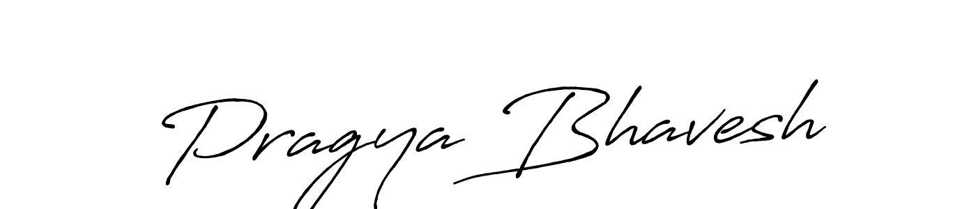 Also we have Pragya Bhavesh name is the best signature style. Create professional handwritten signature collection using Antro_Vectra_Bolder autograph style. Pragya Bhavesh signature style 7 images and pictures png