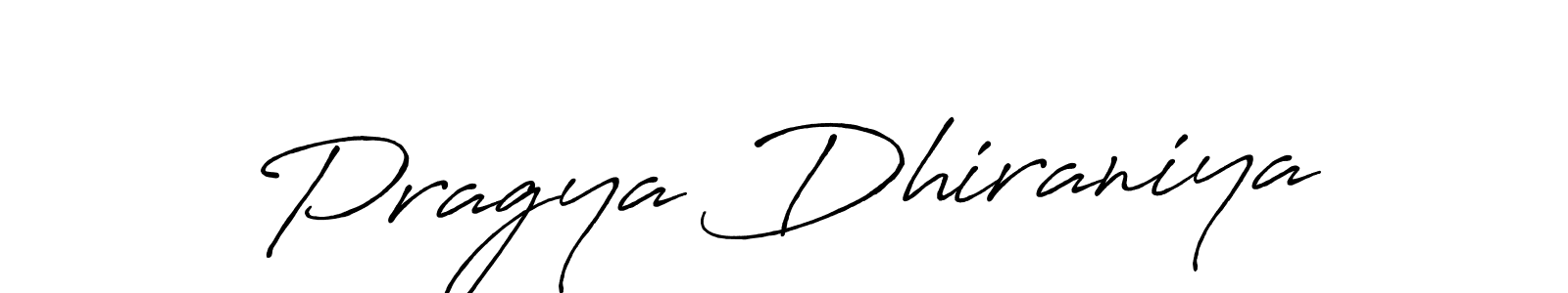 Make a beautiful signature design for name Pragya Dhiraniya. Use this online signature maker to create a handwritten signature for free. Pragya Dhiraniya signature style 7 images and pictures png