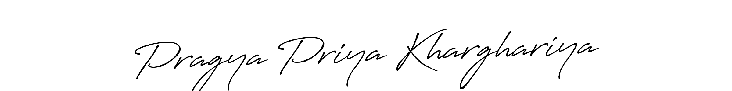 if you are searching for the best signature style for your name Pragya Priya Kharghariya. so please give up your signature search. here we have designed multiple signature styles  using Antro_Vectra_Bolder. Pragya Priya Kharghariya signature style 7 images and pictures png