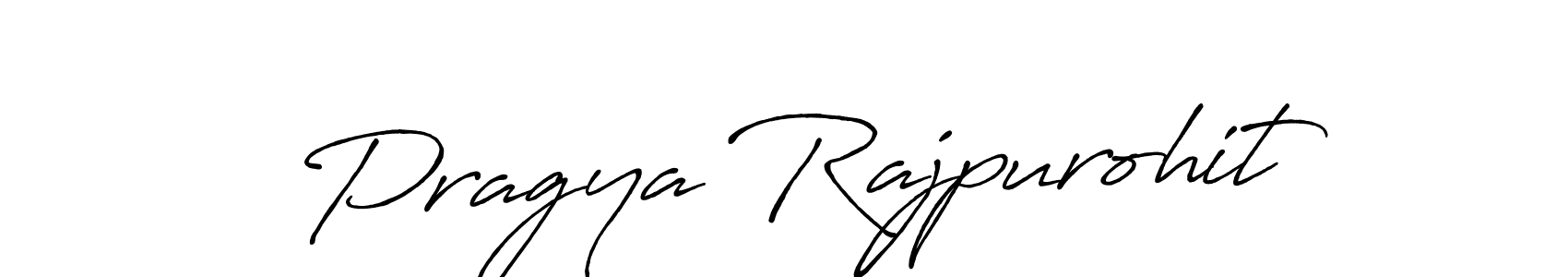 Make a beautiful signature design for name Pragya Rajpurohit. With this signature (Antro_Vectra_Bolder) style, you can create a handwritten signature for free. Pragya Rajpurohit signature style 7 images and pictures png