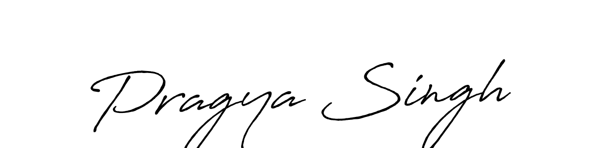 The best way (Antro_Vectra_Bolder) to make a short signature is to pick only two or three words in your name. The name Pragya Singh include a total of six letters. For converting this name. Pragya Singh signature style 7 images and pictures png